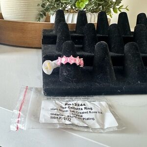 Lab Created Rose Ice Crystal Ring